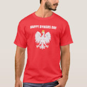 Happy Dyngus Day Polnischer Weißer Adler T - Shirt (Vorderseite)