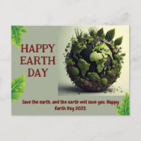 HAPPY EARTH BDAY Postcard
