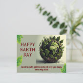 HAPPY EARTH BDAY Postcard Postkarte (Stehend Vorderseite)