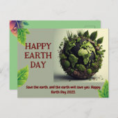 HAPPY EARTH BDAY Postcard Postkarte (Vorne/Hinten)