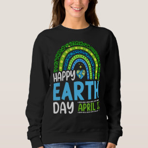 Happy Earth Day 2022 Rainbow Trendy 52. Anniversa Sweatshirt
