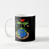 Happy Earth Day 2024 Rette unseren Planeten Niedli Kaffeetasse (Links)