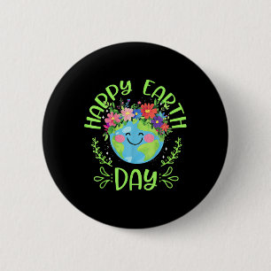 Happy Earth Day 2025 Niedlich Earth Day Kinder Kle Button