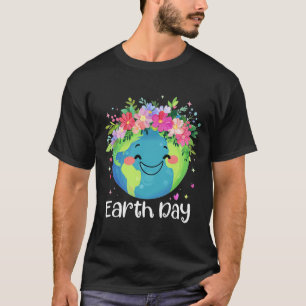 Happy Earth Day 2025 Niedlich Earth Day Kinder Kle T-Shirt