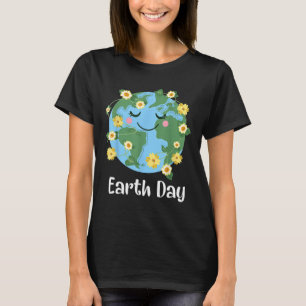 Happy Earth Day 2025 Niedlich Earth Day Kinder Kle T-Shirt