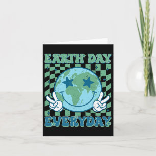 Happy Earth Day 2025 Retro Groovy Earth Day Everyd Karte