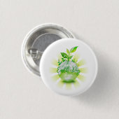  HAPPY EARTH DAY 2026 SAVE THE PLANET BUTTON (Vorne & Hinten)