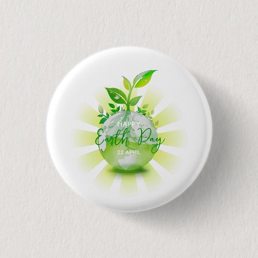  HAPPY EARTH DAY 2026 SAVE THE PLANET BUTTON (Vorderseite)