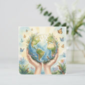 Happy Earth Day April 22nd   (Stehend Vorderseite)