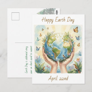 Happy Earth Day April 22nd   Postkarte