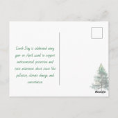 Happy Earth Day April 22nd   Postkarte (Rückseite)