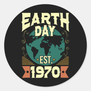 Happy Earth Day Arbor Kids Boys Girls Men Women Gi Runder Aufkleber