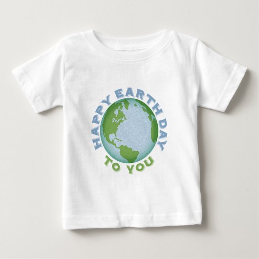 Happy Earth Day Baby T-shirt (Vorderseite)