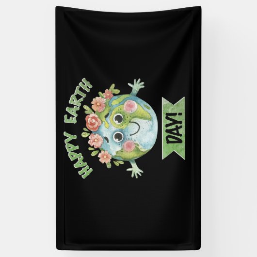 Happy Earth Day Banner (Vertikal)