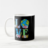 Happy Earth Day Birthday Rett Nature Liebe Girl En Kaffeetasse (Links)