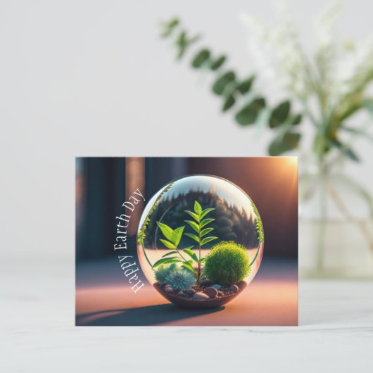 Happy Earth Day Card, Postkarte (Stehend Vorderseite)