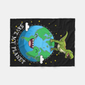 Happy Earth Day Dinosaur T-rex Kinder Junge Rettet Fleecedecke (Vorderseite (Horizontal))