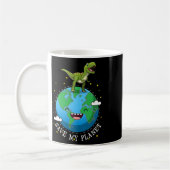 Happy Earth Day Dinosaur T-rex Kinder Junge Rettet Kaffeetasse (Links)