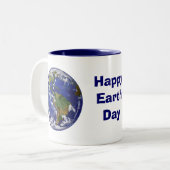 Happy Earth Day Eart Art Tasse (Vorderseite Links)