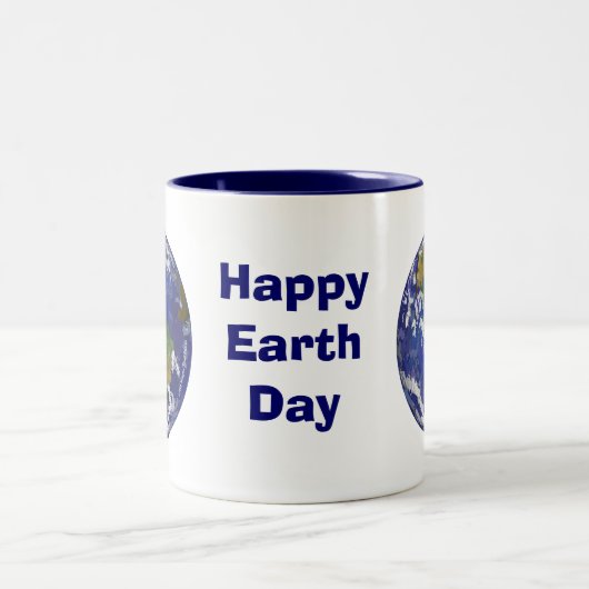 Happy Earth Day Eart Art Tasse (Mittel)