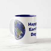 Happy Earth Day Eart Art Tasse (Vorderseite Links)