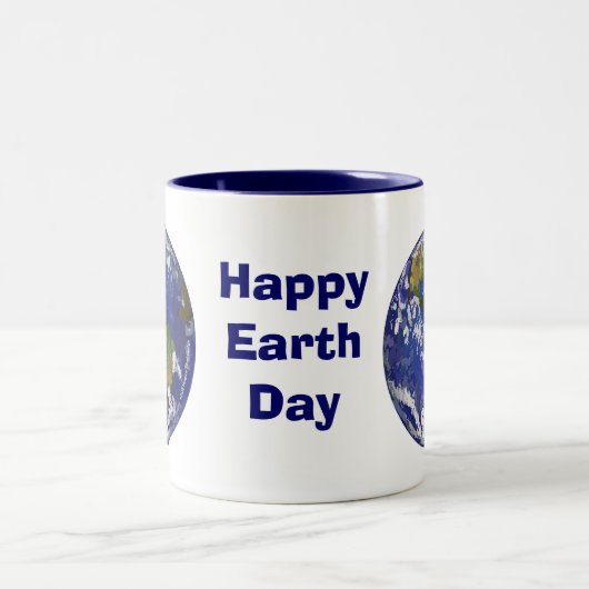 Happy Earth Day Eart Art Tasse (Mittel)
