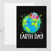 Happy Earth Day Einladung (Vorne/Hinten)