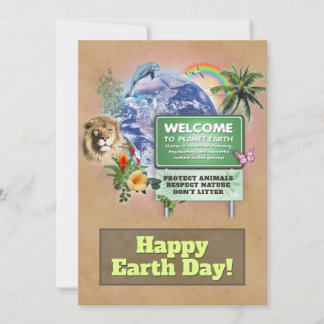 Happy Earth Day Feiertagskarte