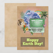 Happy Earth Day Feiertagskarte (Vorne/Hinten)