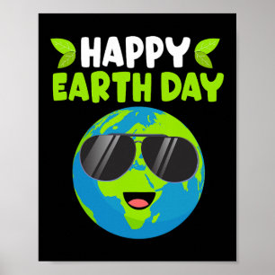 Happy Earth Day Funny Earth Day Kinder Kleinkind B Poster