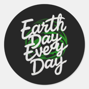 Happy Earth Day Funny Earth Day Kinder Kleinkind B Runder Aufkleber