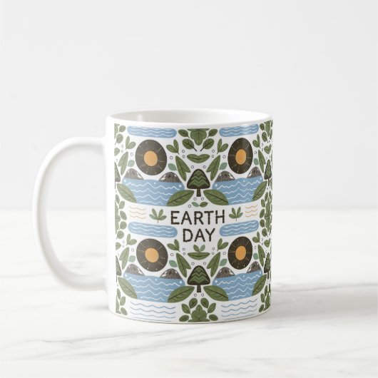 Happy Earth Day-Geschenk Kaffeetasse (Links)