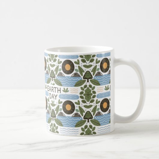 Happy Earth Day-Geschenk Kaffeetasse (Rechts)
