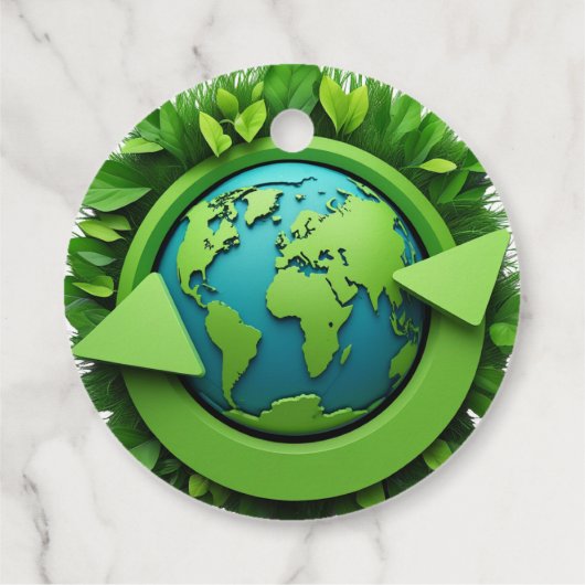 Happy Earth Day Geschenkanhänger (Rückseite)