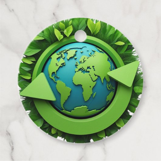 Happy Earth Day Geschenkanhänger (Vorderseite)