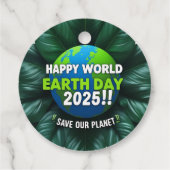 Happy Earth Day Geschenkanhänger (Rückseite)