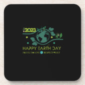 Happy Earth Day Getränkeuntersetzer (Vorderseite)