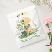 Happy Earth Day Golden Retriever Hundegarten Geschenktütchen (Versiegelt)