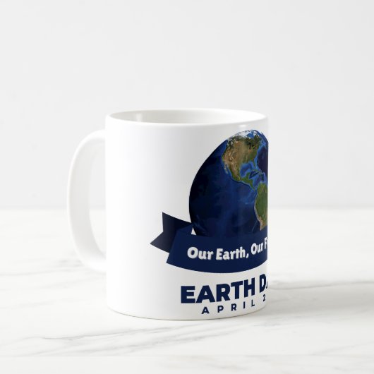 Happy Earth Day Kaffeetasse (Vorderseite Links)