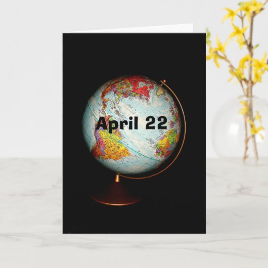 Happy Earth Day! Karte (Gelbe Blume)