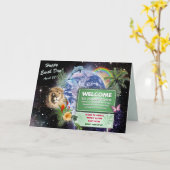 Happy Earth Day 🌐 🌱 Karte (Gelbe Blume)