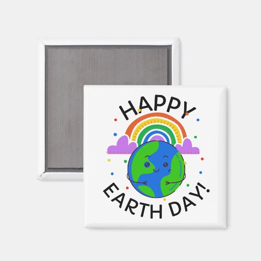Happy Earth Day Magnet (Vorderseite/Rückseite)