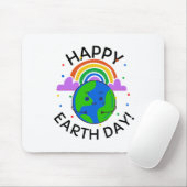 Happy Earth Day Mousepad (Mit Mouse)