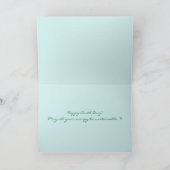 Happy Earth Day Nachhaltig Energy Custom Text Karte (Innenseite)