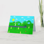 Happy Earth Day Nachhaltig Energy Custom Text Karte (Vorderseite)