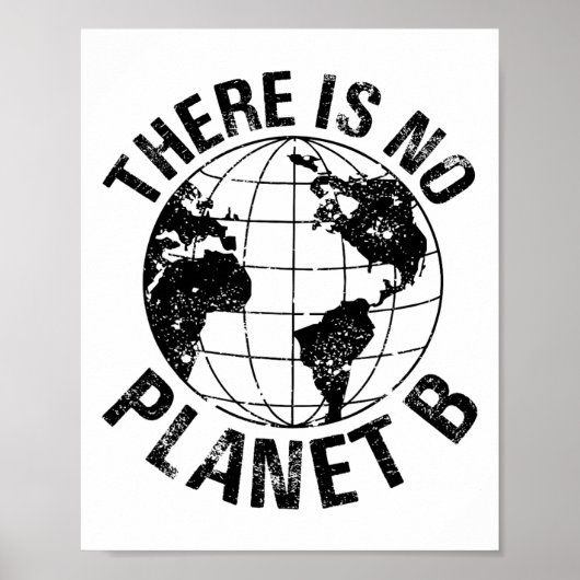 Happy Earth Day No Planet B Recycle Funny Science Poster (Vorne)