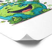 Happy Earth Day Poster Öko Holiday Geschenk (Ecke)