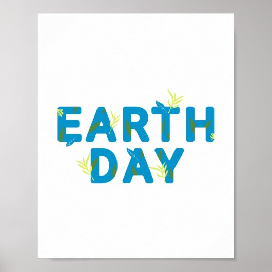 Happy Earth Day Poster Öko Holiday Geschenk (Vorne)