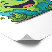 Happy Earth Day Poster Öko Holiday Geschenk (Ecke)