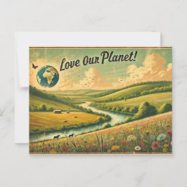 Happy Earth Day Postkarte